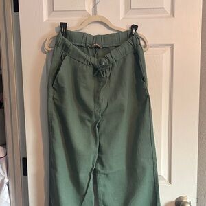 Ci Sono Women's Wide Leg Pants in Green
